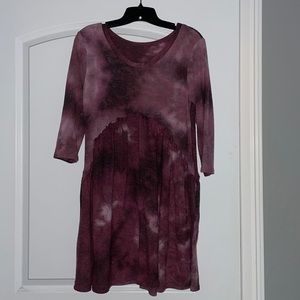 Cotton tie dyed dress